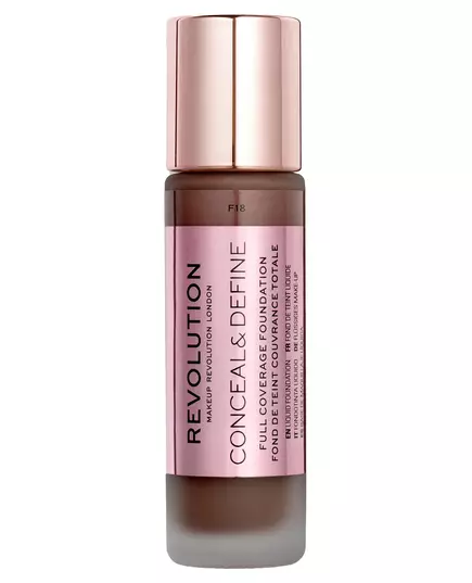 Makeup Revolution Conceal & Define Ölfrei Creme-Grundierung F 18, 23 ml