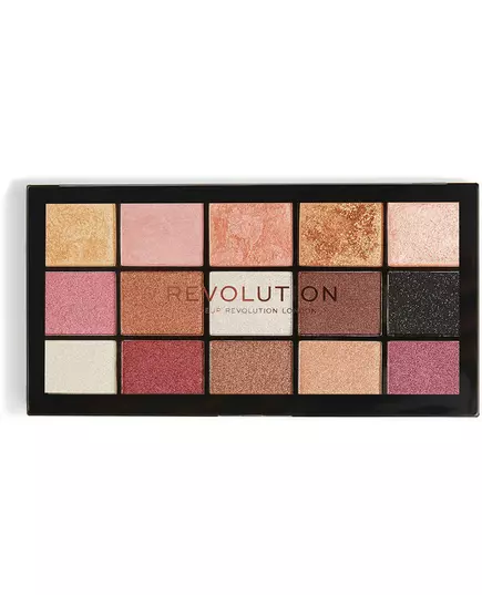 Makeup Revolution Reloaded Lidschattenpalette Zuneigung 15 Schattierungen, 16,5 g