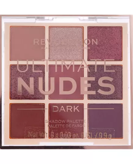 Makeup Revolution Ultimate Nudes Palette de fards à paupières Sombre 9 nuances, 8,1 g, image 2