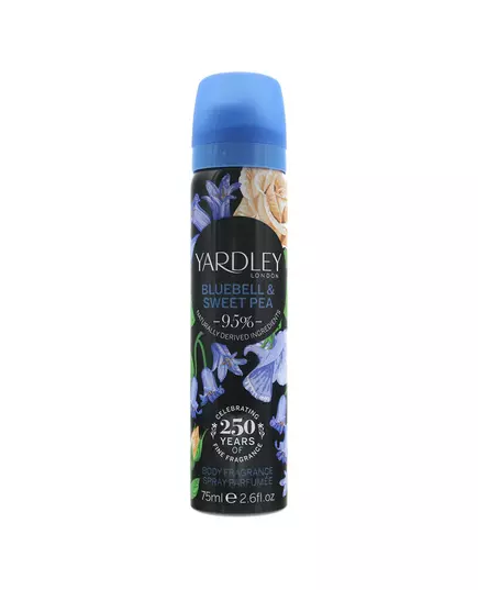 Yardley Bluebell and Sweetpea Duftspray Für Frauen, 75 ml
