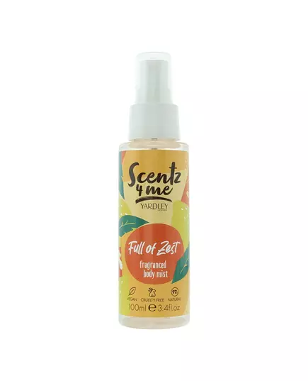 Yardley Scentz 4 Me Full Of Zest Spray parfumé Unisexe, 100 ml, image 2