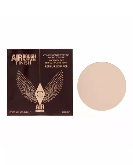Charlotte Tilbury Airbrush Flawless Finition parfaite Poudre compacte 1 Juste Recharge, 8 g