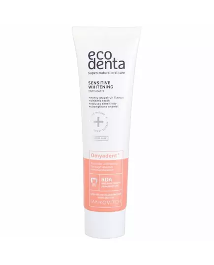 Dentifrice blanchissant pour dents et gencives sensibles Ecodenta Omyadent Sensitive Whitening, 100 ml
