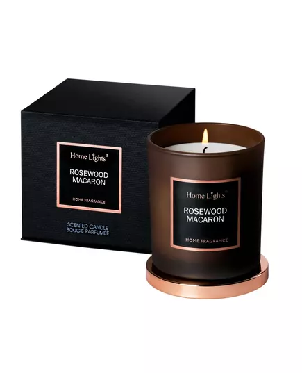 Home Lights Rosewood & Macaron Duftkerze, 215 g