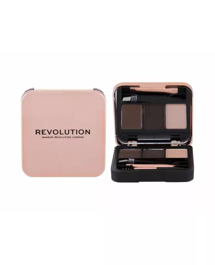 Setzen Makeup Revolution Brow Sculpt Augenbrauenpalette Dunkelbraun, 2,2 g