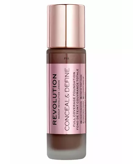 Makeup Revolution Conceal & Define Ölfrei Creme-Grundierung F 18, 23 ml, Bild 4