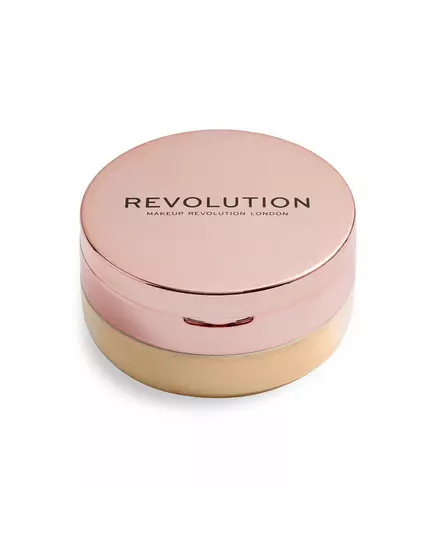 Makeup Revolution Conceal & Fix Végan Poudre fixante libre Jaune moyen, 13 g, image 4
