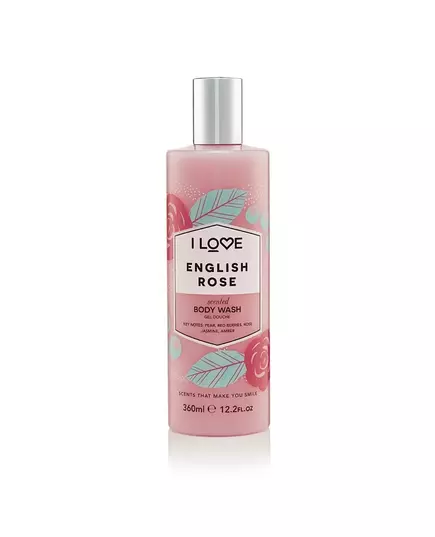 I Love English Rose Hydratisierend Duschgel, 360 ml