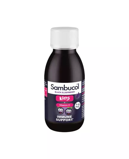 Sambucol Kids Sureau noir et vitamine C Soutenez le système immunitaire Sirop, 120 ml, image 2