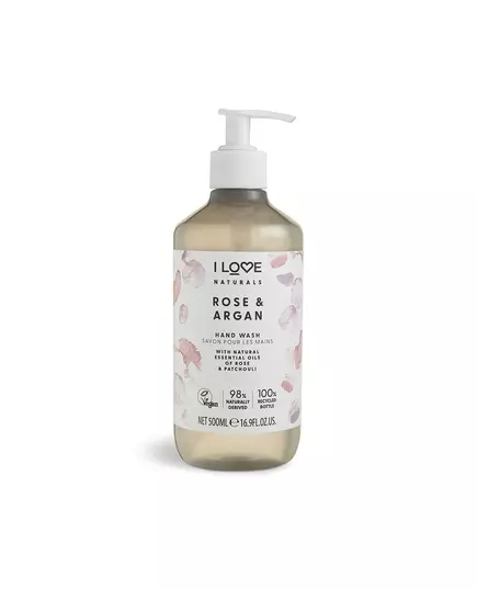 I Love Naturals Collection Rose & Argan Flüssigseife Für Hände, 500 ml