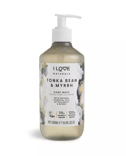I Love Naturals Collection Tonkabohne & Myrrhe Flüssigseife Für Hände, 500 ml