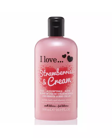 I Love Strawberries & Cream Hydratisierend Duschcreme, 500 ml