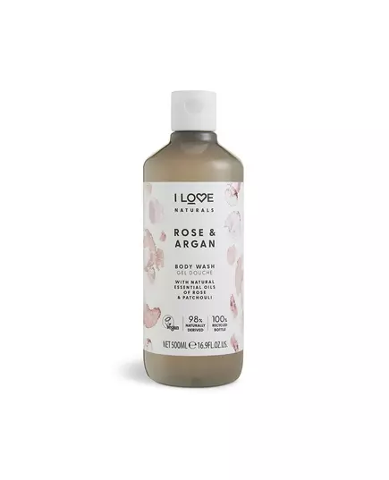 I Love Naturals Collection Vegan Hydratisierend Rose & Argan Duschgel, 500 ml