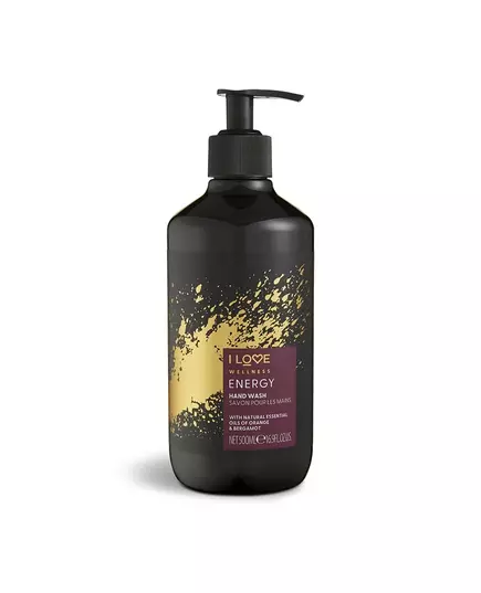 I Love Wellness Energy Orange & Bergamotte Reinigung Flüssigseife Für Hände, 500 ml