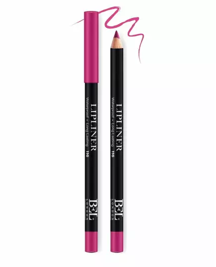 Bel London BEL London Huile végétale hydrogénée Étanche Contour Crayon à lèvres 116 Rose, 0,8 g