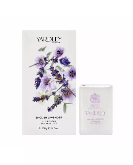 Set Trio Yardley English Lavender Pain de savon Pour le visage et le corps, 3 pièces