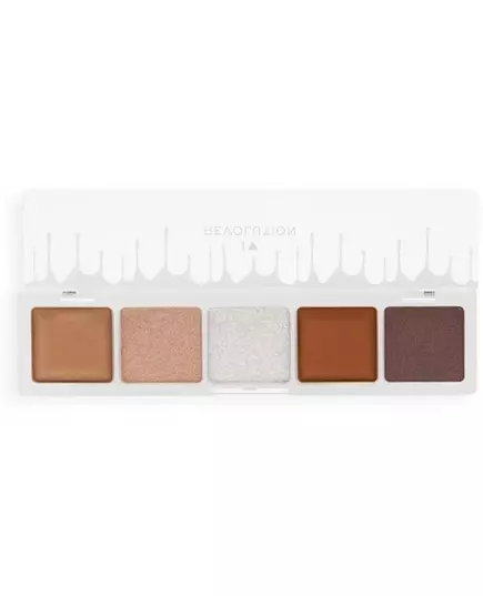 I Heart Revolution Mini Chocolate Lidschattenpalette Weiße Vanillecreme 5 Schattierungen, 5,5 g