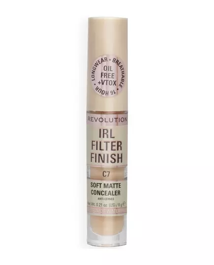 Makeup Revolution IRL Filter Finish Dunkle Flecken abdecken Creme-Concealer C7, 6 g