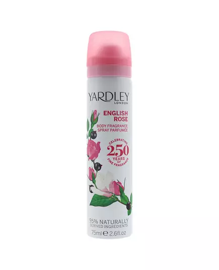 Yardley English Rose Spray parfumé Pour les femmes, 75 ml