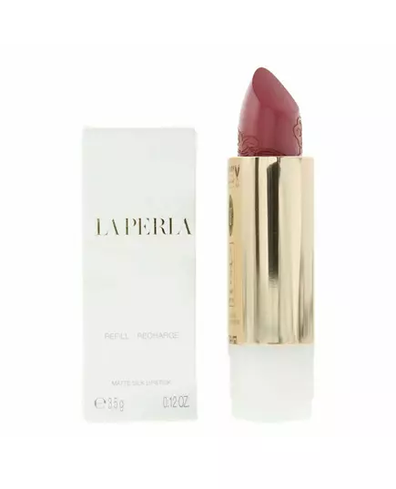 La Perla Matte Silk Mat Rouge à lèvres crème 109 Rouge bois de rose Recharge, 3,5 g