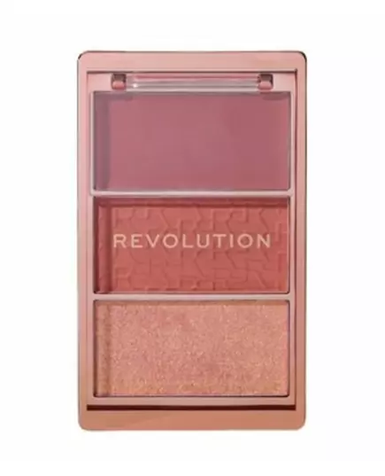 Palette de blushs et d’highlighter Makeup Revolution Blush Icon Aura Points Rose, 11,5 g