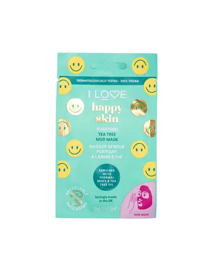 I Love Happy Skin Purification Masque facial Pour le visage, 10 ml