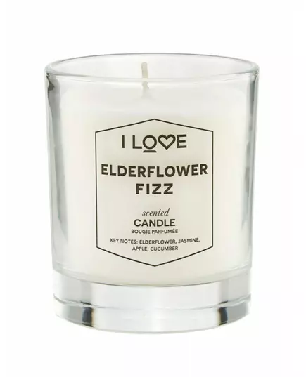 I Love Elderflower Fizz Himbeere Duftkerze, 160 g