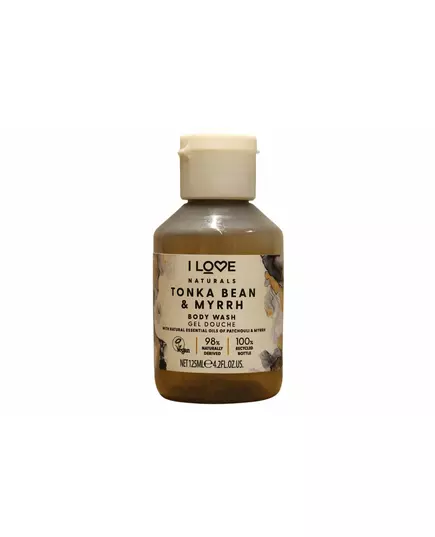 I Love Naturals Collection Végan Fève de tonka & Myrrhe Hydratant Gel douche Pour tous types de peau, 125 ml, image 2