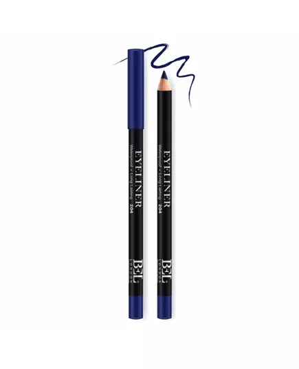 Bel London BEL London Huile végétale hydrogénée Étanche Couleur Durable Crayon eyeliner en gel 204 Bleu, 0,8 g