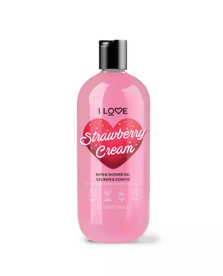 I Love Strawberries & Cream Hydratisierend Duschgel Für alle Hauttypen, 750 ml