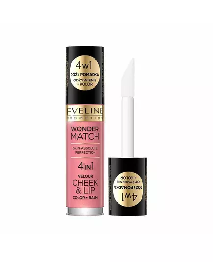 Eveline Cosmetics Wonder Match 4in1 Lippen- und Wangenbalsam 2-in-1 03, 4,5 ml