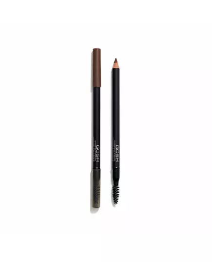Gosh Gosh Beidseitig Augenbrauencreme-Stift & Bürste 2-in-1 4 Mahagoni, 1,2 g
