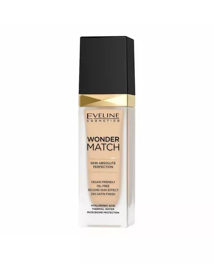 Eveline Cosmetics Wonder Match Skin Absolute Perfection Fond de teint liquide 11 Amande, 30 ml