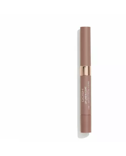 Gosh LIP LINE'N COAT rouge à lèvres 2 en 1 #002-Burnt Cinnamon, 2 ml