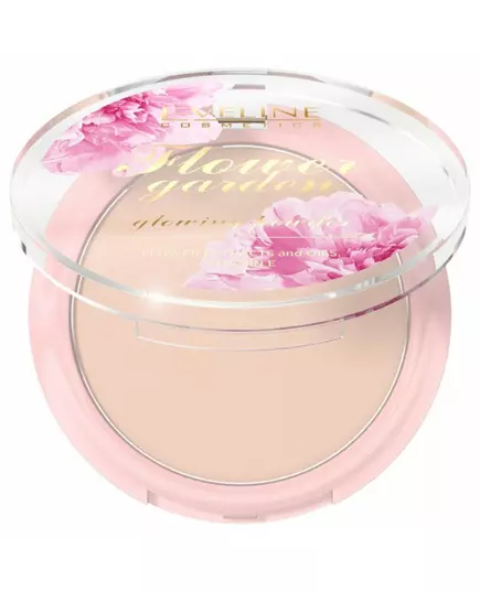 Eveline Cosmetics Flower Garden Illuminant Poudre compacte, 8 g