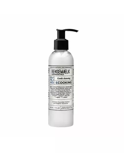 Ecooking RenseMaelk Nettoyage et hydratation Lait démaquillant Pour le visage, 200 ml