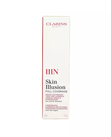 Clarins SKIN ILLUSION base de maquillage COUVERTURE COMPLÈTE #111N, 30 ml, image 3
