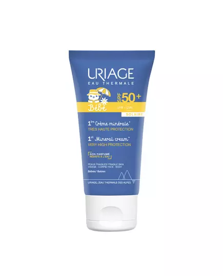 Uriage 1er Bebe Protection solaire Crème solaire Pour le visage et le corps SPF 50+, 50 ml, image 3