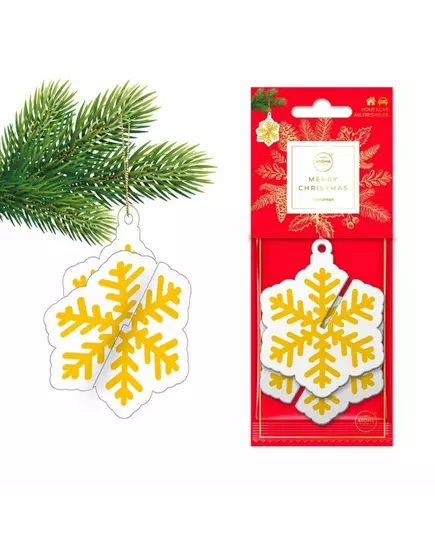 Aroma Car Xmas 3D Snowflake Zimt Raumlufterfrischer, Bild 8