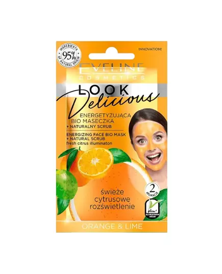 Eveline Cosmetics Look Delicious Erleuchtend Peelingmaske Wöchentlich Für das Gesicht, 10 ml