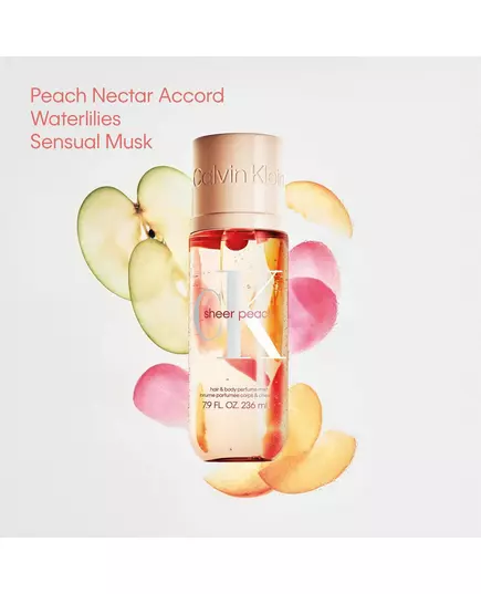 Calvin Klein Sheer Peach Brume parfumée pour les cheveux Pour les femmes, 236 ml, image 3