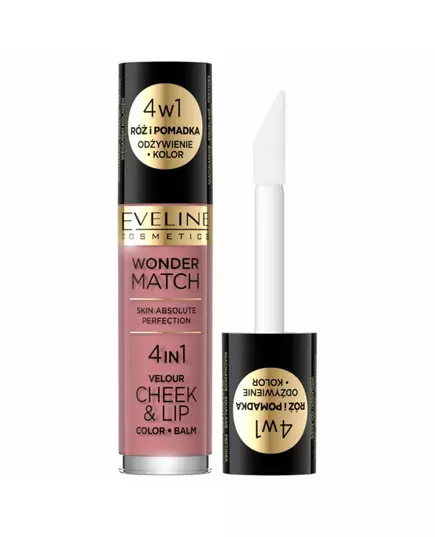 Eveline Cosmetics Wonder Match 4in1 Lippen- und Wangenbalsam 2-in-1 02, 4,5 ml