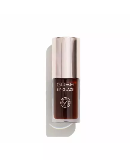 Gosh Lip Glaze Halbtransparente Farbe Roll-On Lipgloss 003 Dunkle Schokolade, 5,5 ml