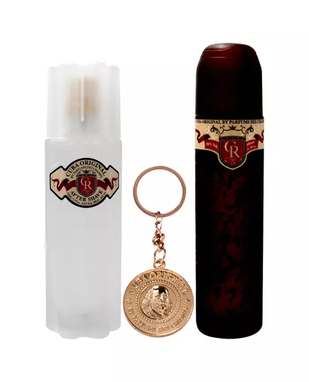 Set Cuba: Royal Eau De Toilette For Men 100 ml + Royal After-Shave Lotion 100 ml + Cuba Keyrings & Keychains, 100 ml, Bild 2