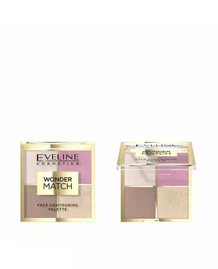 Eveline Cosmetics Wonder Match Konturpalette 4 Schattierungen 01, 10,8 g