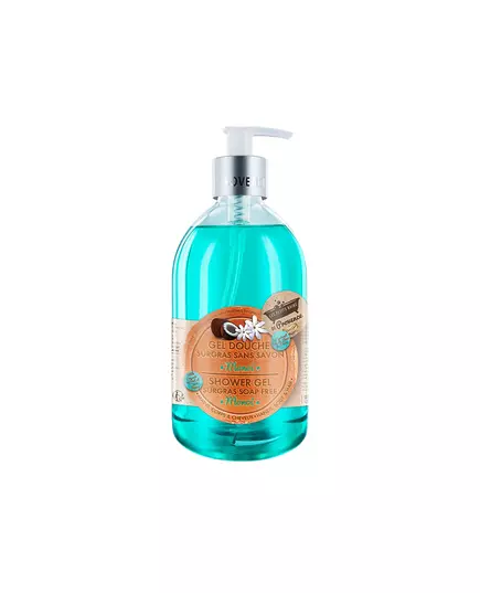 Les Petites Bains de Provence Monoi Duschgel Für Körper Gesicht & Haar Für empfindliche Haut, 500 ml, Bild 3