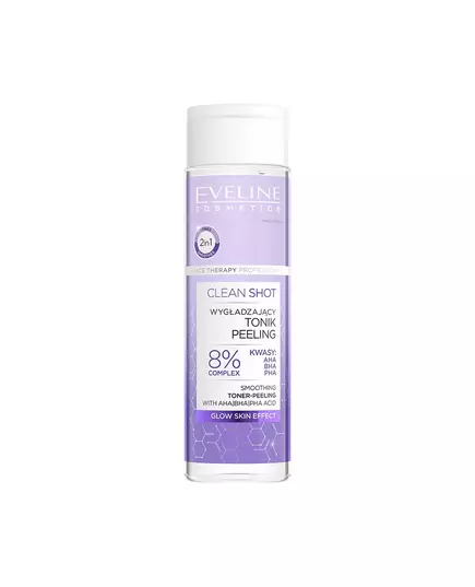 Eveline Cosmetics Clean Shot Schälen Gesichtswasser Für das Gesicht, 200 ml