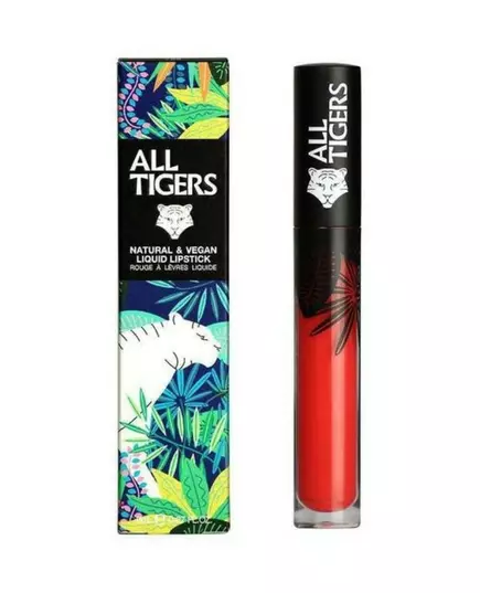 All Tigers Natural & Vegan Naturel Mat Gloss à lèvres 784 Menez le jeu, 8 ml, image 3