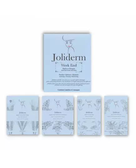 Week End Set Joliderm: Joliderm Coconut Water Hydrating Sheet Mask For Face + Joliderm Contouring Under-Eye Mask Patch + Joliderm Green Tea Oxygenating & Purifying Sheet Mask For Face + Joliderm Anti-Blackheads Local Treatment Patch For Face, image 3
