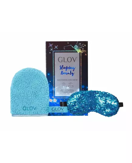 Glov Sleeping Beauty Set Glov: Sleeping Beauty Sleep Mask Blue + Sleeping Beauty Textile Makeup Remover Glove Bouncy Blue